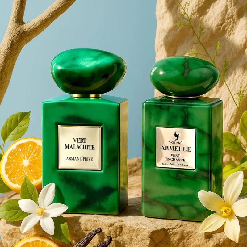 "Armelle Vert Enchanté Perfume Unissex Floral Âmbar 100ml Luxo"  T - Image 2