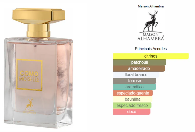 Como Moiselle - Maison Alhambra Eau de Parfum Feminina 100ml - Image 3