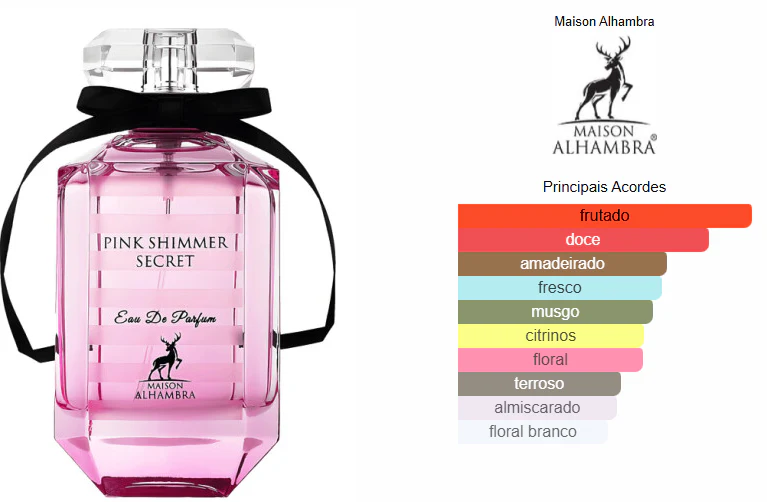 Decante Pink Shimmer Secret - Maison Alhambra Eau de Parfum Feminino - Image 2