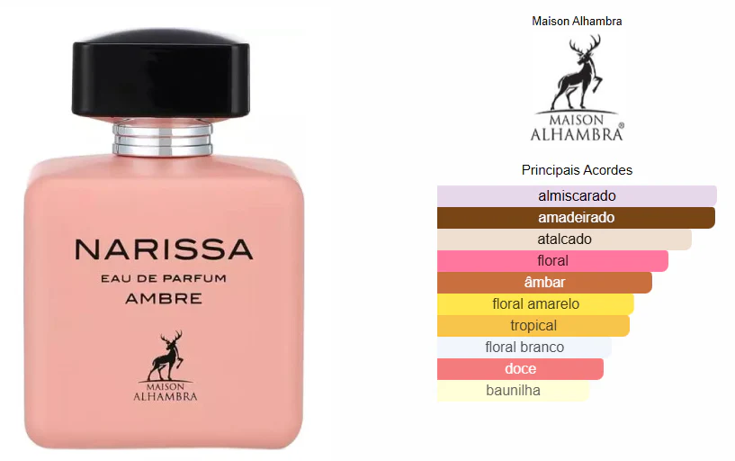 DECANTE Narissa Ambre – Maison Alhambra Eau de Parfum Feminino - Image 2