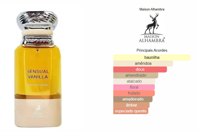 Sensual Vanilla – Maison Alhambra Eau de Parfum Unissexo 80ml - Image 3
