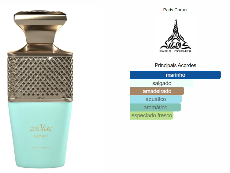Perfume Unissex Zodiac Solmaris Eau de Parfum 100ml Aquático Exclusivo - Image 3