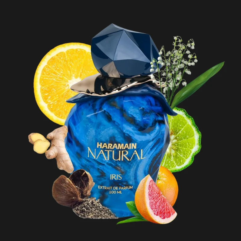 Extrato de Perfume Unissex Al Haramain Natural Iris 100ml – Fresco Floral Sofisticado - Image 2