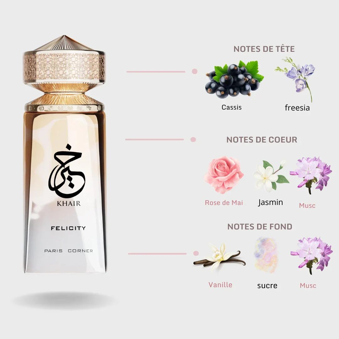 Khair Felicity - Paris Corner Eau de Parfum Feminino 100ml - Image 3