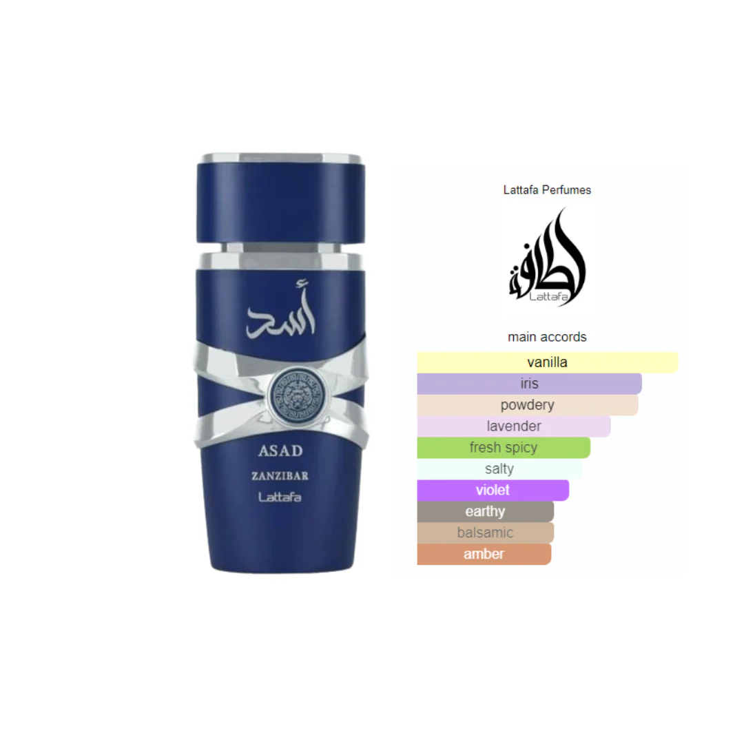 Lattafa Asad Zanzibar EDP 100ml de Luxo Oriental - Image 3