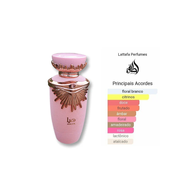 Lattafa Haya Eau De Parfum 100ml Luxuosa Fragrancia Feminina - Image 3
