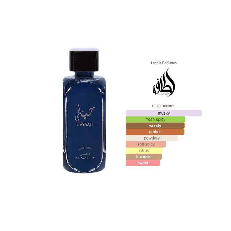 Lattafa Hayaati Al Maleky EDP 100ml | Perfume Unissex de Luxo - Image 3