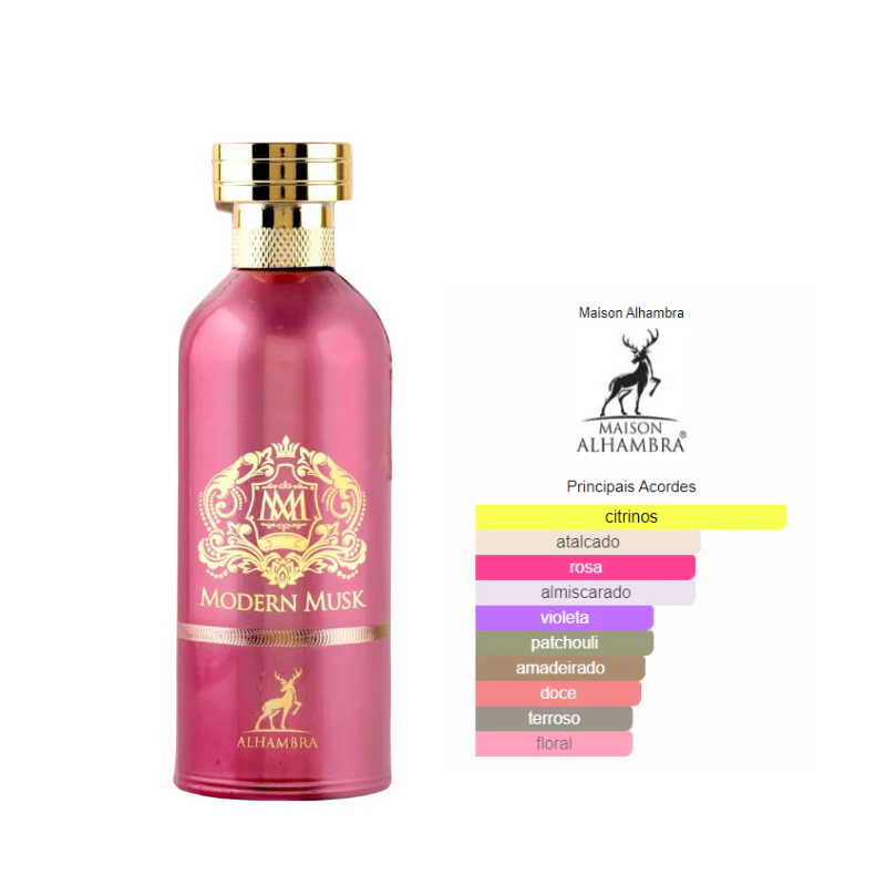 Maison Alhambra Modern Musk - Eau de Parfum Unissex Floral Frutado 100ml - Image 3