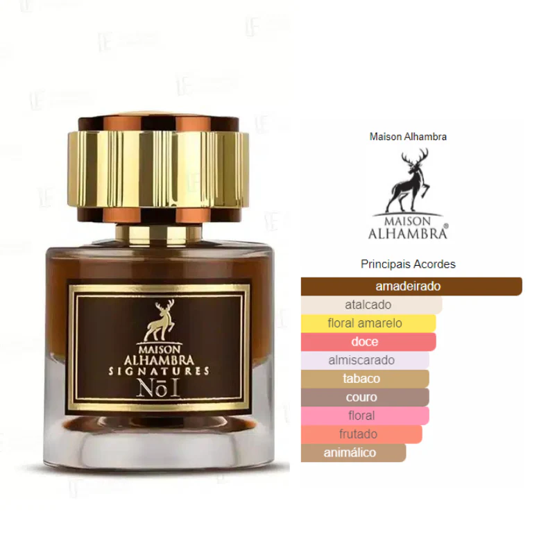 Maison Alhambra Signatures No. I - Eau de Parfum Unissex Oriental Amadeirado 50ml - Image 3