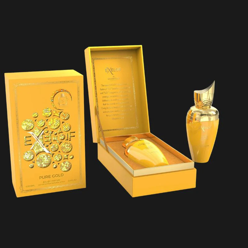 Milestone Exelof Pure Gold Eau de Parfum Unissex Cítrico Ambarado 85ml - Image 2
