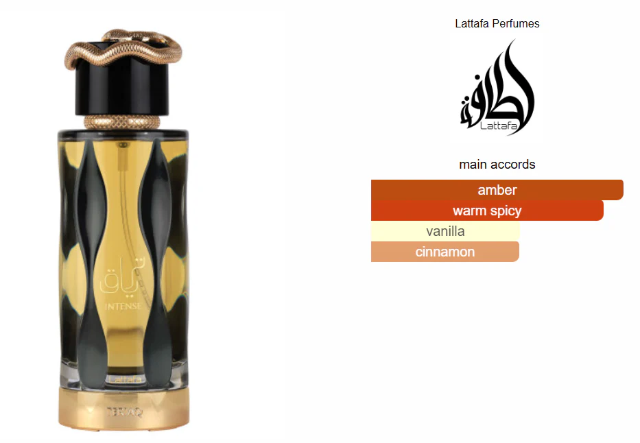 Perfume Teriaq Intense Lattafa 100ml Unissexo Oriental Especiado - Image 3
