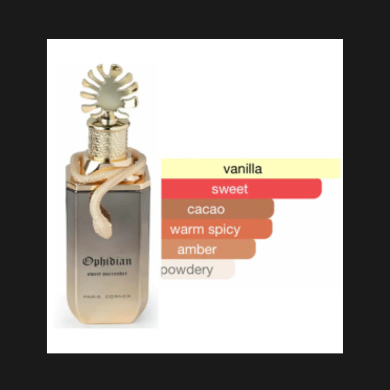 Perfume Unissex Paris Corner Ophidian Sweet Surrender EDP 100ml | Doce Frutado Gourmand - Image 4