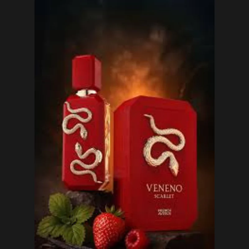 Veneno Scarlet French Avenue Eau de Parfum Unissex 100ml Morango Gourmand - Image 3